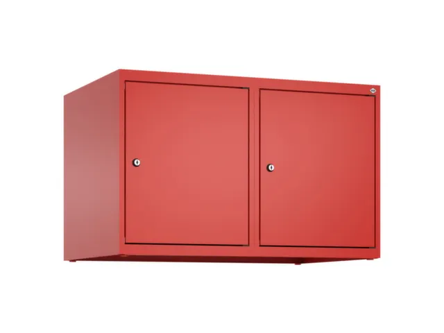 opzetkast,v. locker,2vak.,vak B 400mm,HxBxD 500x800x500mm,cilinderslot