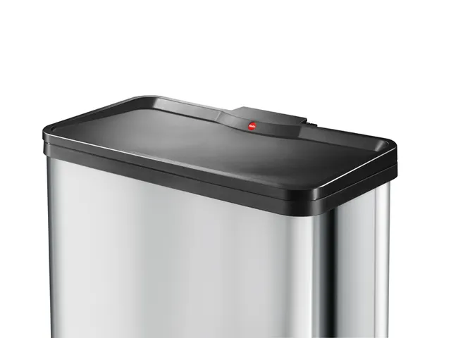 Gescheiden Afvalbak Öko Duo Plus 17 liter + 9 Liter RVS Zwart Hailo