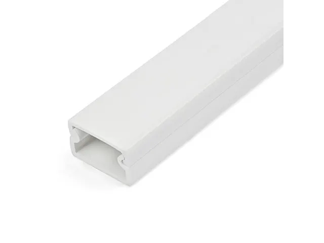 Stevige Zelfklevende Kabelgoot 1 Meter met Deksel 19x11mm Wit