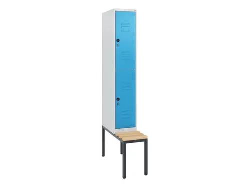 Dubbeldekse dekenkist,HxBxD 1950x300x815mm,1x2vak.,vak B 300mm