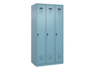 locker,HxBxD 1850x900x500mm,3vak,vak B 300mm,draaigrendel - 3