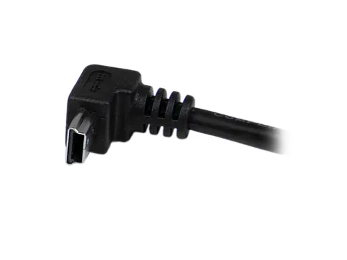 2m mini USB-kabel A-naar-mini-B met neerwaartse hoek