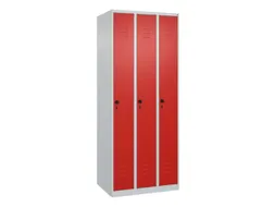 locker,HxBxD 1850x750x500mm,3vak,vak B 250mm,draaigrendel