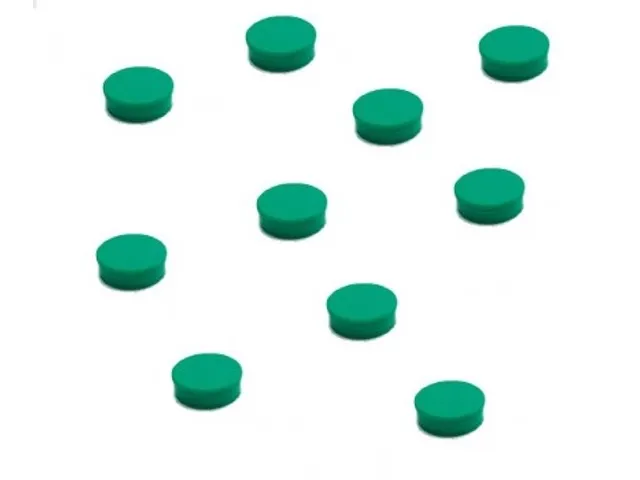 Memomagneten 10mm Groen 10 stuks