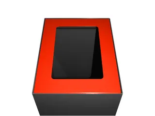 Top modulaire afvalscheidingsunit 60 liter Rood - 1