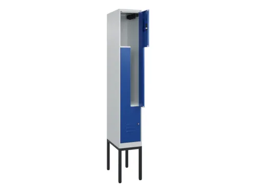 Z-garderobekast,HxBxD 2120x300x500mm,vak B 150/300mm,cil.-slot