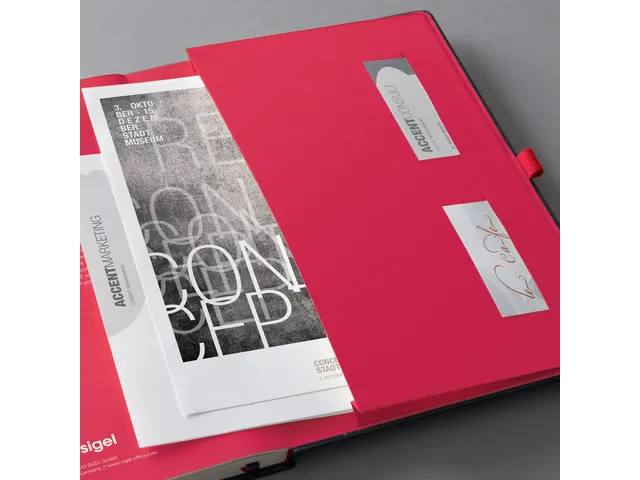 Carnet de note Sigel Conceptum RED Edition hardcover A4 noir quadrill
