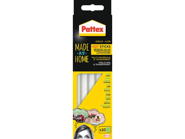 Lijmpatroon tbv lijmpistool Pattex hobby 10 stuks