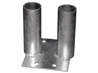 bodemplaat,v. mobiel hek,HxBxD 150x130x160mm,staal vuurverzinkt - 1