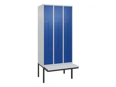 Z-garderobekast,HxBxD 2120x900x815mm,6vak,vak B 300mm,cil.-slot