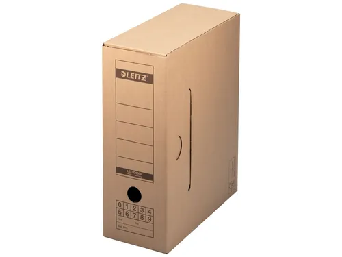 Archiefdoos Leitz 6086 Premium 120x275x325mm met afsluitklep bruin