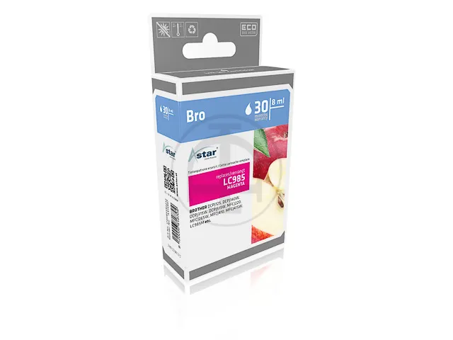 AS15987 BROTHER LC985M DCPJ/MFCJ Inkt magenta rebuilt 260pag 4,8ml