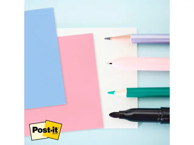 Bloc-mémos Post-it 3M 73x73mm bleu transparent