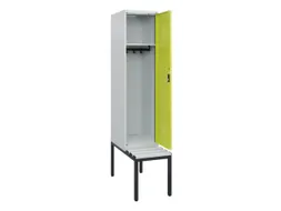 locker met bank,HxBxD 1950x400x815mm,1vak,vak B 400mm,cilinderslot