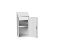 lessenaarkast 1130x525x550mm legbord en lade RAL7035