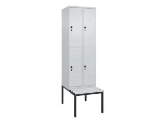 Dubbeldekse dekenkist,HxBxD 2120x600x815mm,2x2vak.,vak B 300mm - 1