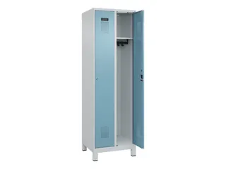 locker,HxBxD 1950x600x500mm,2vak,vak B 300mm,cil.-slot,voeten - 2