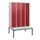 locker met bank,HxBxD 1950x1200x815mm,4vak,vak B 300mm,cil.-slot