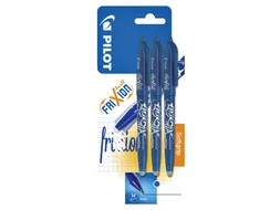 Rollerpen Pilot Frixion Ball 0.7mm Blauw Medium Blister à 3 stuks