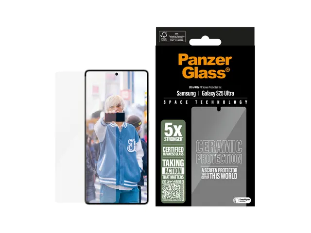 PanzerGlass Ceramic Screen Protector Samsung Galaxy S25 Ultra | Ult