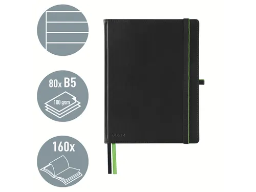 Notitieboek Leitz Complete hardcover iPad 10 inch gelinieerd zwart