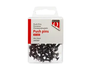 Push pins Quantore 40 stuks zwart - 1