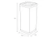 PBCORBN Recyclingbak Plastic 50 L. zwart / geel
