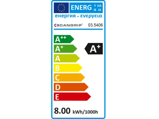 zaklamp,COB-led,750lumen,kabel