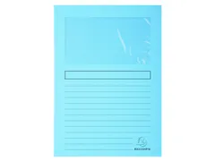 100 venstermappen SUPER 160g/m2 22x31cm Lichtblauw