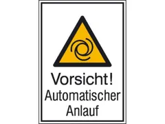 waarschuwings-combibord,v. binnen/buiten,Pas op! Automatische aanloop
