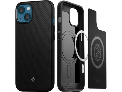 Spigen Case ACS03546 iPhone 13Mag Armor Mat zwart Magsafe