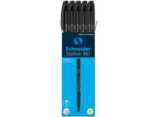 Fineliner Schneider Topliner 967 Zwart 0.4mm - 5