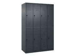 dubbeldekse locker,HxBxD 1850x1200x500mm,4x2vak.,vak B 300mm