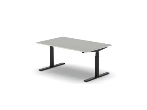 Elektrisch ihv bureau HxBxD 640-1300x1600x1000mm blad grijs