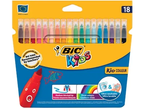 Bic viltstift Kid Couleur 18 stiften
