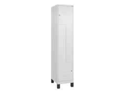 Z-garderobekast,HxBxD 1950x400x500mm,vak B 200/400mm,cil.-slot,voeten