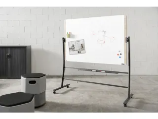 Whiteboard Rocada Natural 129x100cm wit mobiel 2-zijdig - 11