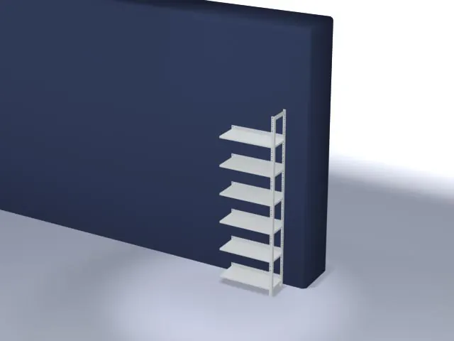 dossierstelling,aanbouwveld,HxBxD 2200x750x300mm,vaklast 60kg