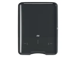 Tork 553008 H3 C-vouw en Z-vouw Handdoek Dispenser Elevation Zwart