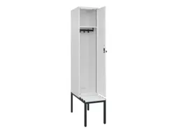 locker met bank,HxBxD 2120x400x815mm,1vak,vak B 400mm,draaigrendel