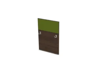 baliepaneel bureau aanbouw rechts 800mm NV bruin hickory BN7048-groen - 1