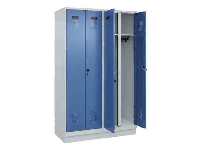 locker voor scheiding van kleding,HxBxD 1950x1200x500mm,4vak