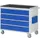 gereedschapswagen 975x1145x650mm metaalblad 450kg 4 laden RAL5010