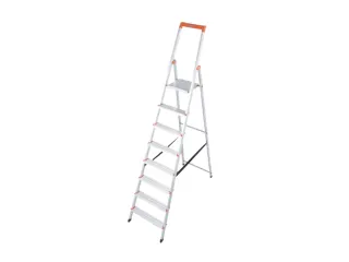 Lichte Burotrap Aluminium 8 Treden Platform 25x25cm H 1,7 m - 1