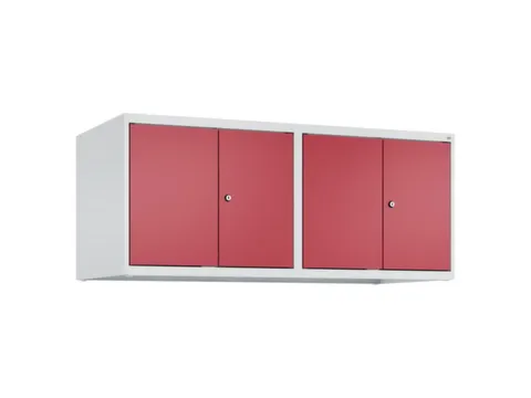 opzetkast,v. locker,4vak.,vak B 300mm,HxBxD 500x1200x500mm,vleugeldeur