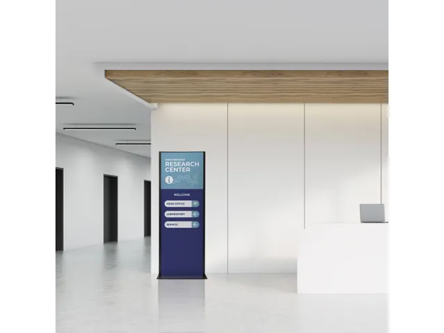 Totem Paneel+ Dubbelzijdige Display 42x120cm Zwart frame