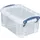 Opbergbox Really Useful 0.7 liter 155x100x80mm transparant wit