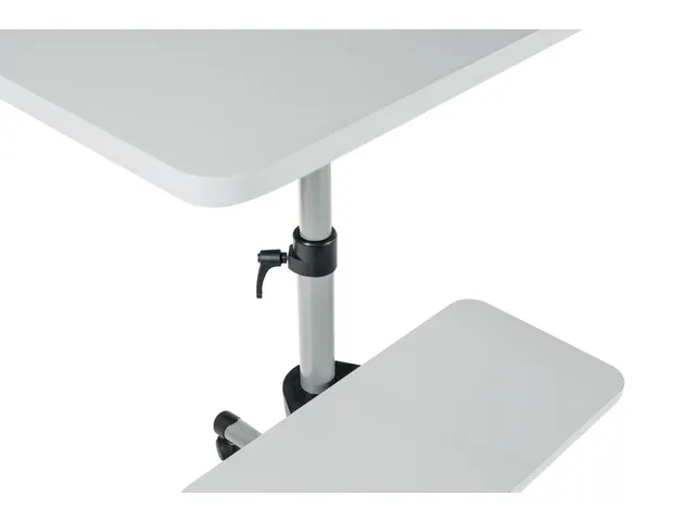 Mobiele werktafel Rocada 2 verstelbare bladen, melamine grijs
