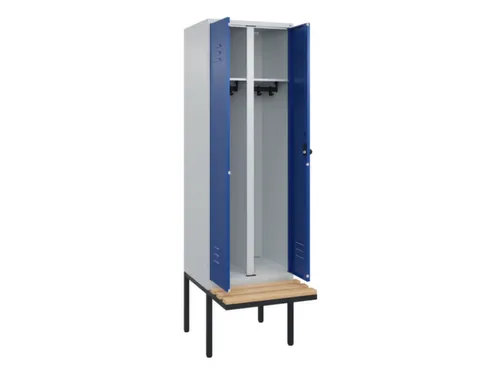 locker voor scheiding van kleding,HxBxD 2120x600x815mm,2vak