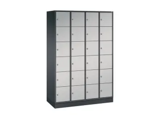 lockerkast,HxBxD 1950x1220x500mm,4x6vakken,cil.-slot,sokkel - 2